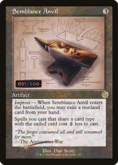 Semblance Anvil (BRR-115Z) - rare - Foil