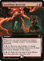 Geistflame Reservoir (MID-355) - rare: (Extended Art) - Foil