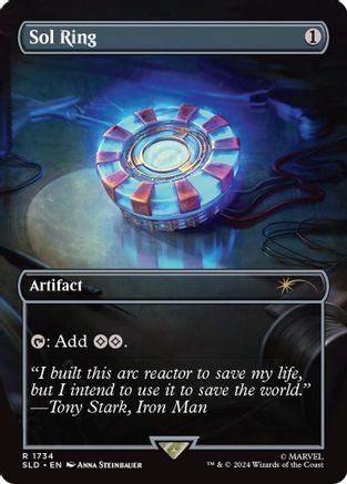 Sol Ring (1734) (Rainbow Foil) (SLD-1734) - rare - Foil