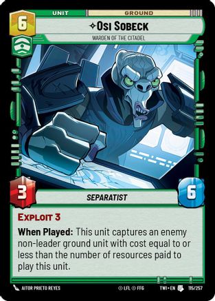 Osi Sobeck - Warden of the Citadel (115/257) - TOTR - Uncommon