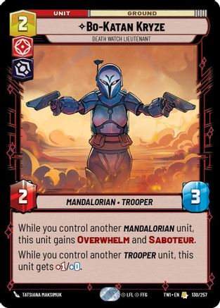 Bo-Katan Kryze - Death Watch Lieutenant (130/257) - TOTR - Rare