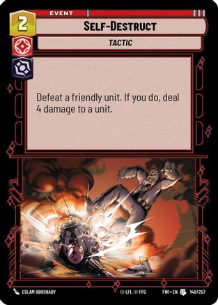 Self-Destruct (140/257) - TOTR - Uncommon - Foil