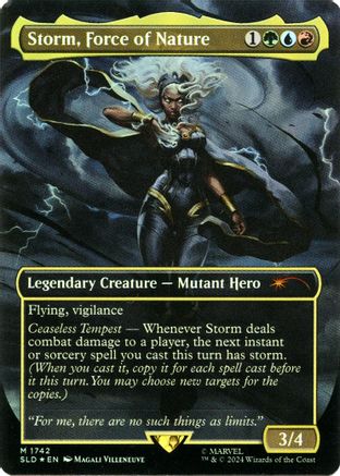Storm, Force of Nature (Rainbow Foil) (SLD-1742) - mythic - Foil
