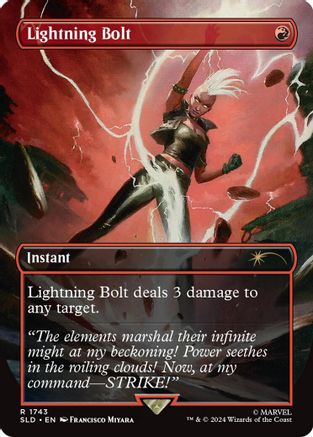 Lightning Bolt (1743) (Rainbow Foil) (SLD-1743) - rare - Foil