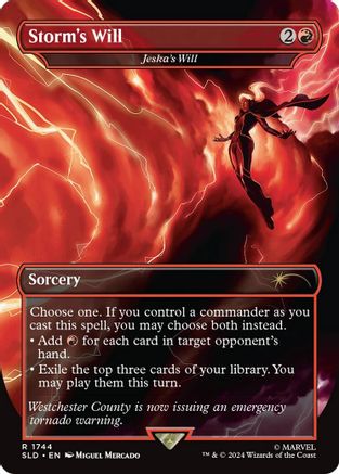 Storm's Will - Jeska's Will (Rainbow Foil) (SLD-1744) - rare - Foil
