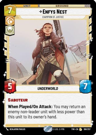 Enfys Nest - Champion of Justice (198/257) - TOTR - Rare
