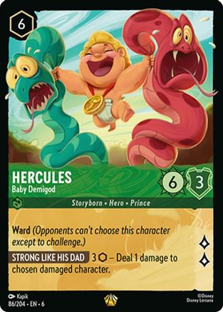 Hercules - Baby Demigod (86/204) - Legendary - Cold Foil