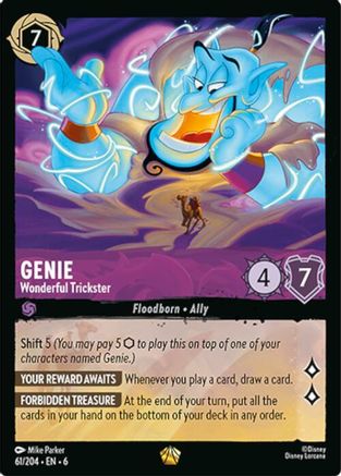 Genie - Wonderful Trickster (61/204) - Legendary