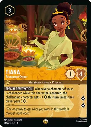 Tiana - Restaurant Owner (16/204) - Legendary - Cold Foil