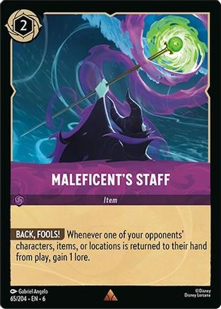 Maleficent's Staff (65/204) - Rare