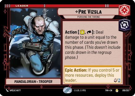 Pre Vizsla - Pursuing the Throne (010/257) - TOTR - Rare