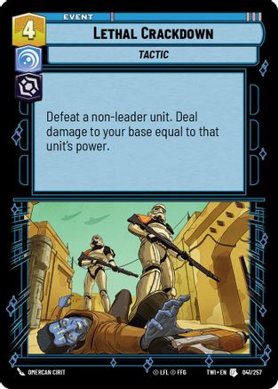 Lethal Crackdown (041/257) - TOTR - Uncommon - Foil