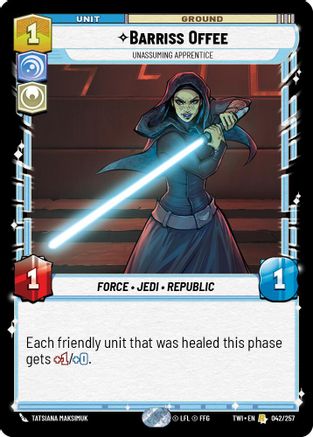 Barriss Offee - Unassuming Apprentice (042/257) - TOTR - Rare