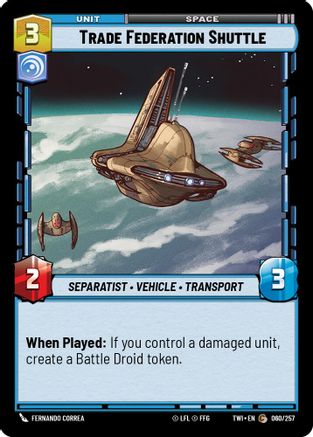 Trade Federation Shuttle (060/257) - TOTR - Common