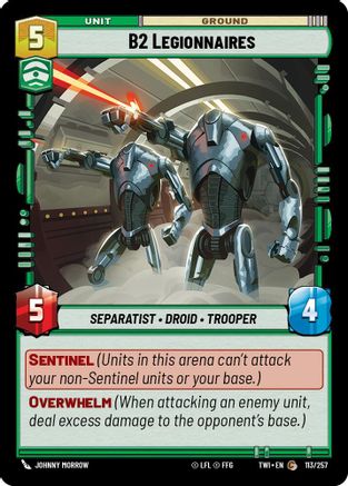 B2 Legionnaires (113/257) - TOTR - Common - Foil
