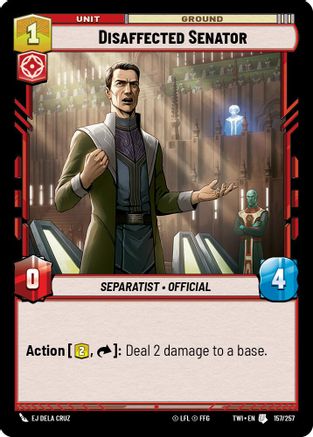 Disaffected Senator (157/257) - TOTR - Uncommon - Foil
