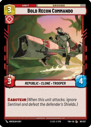 Bold Recon Commando (161/257) - TOTR - Common