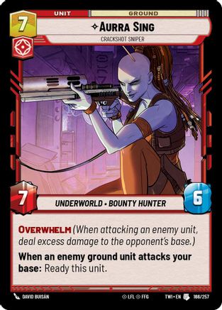 Aurra Sing - Crackshot Sniper (166/257) - TOTR - Uncommon
