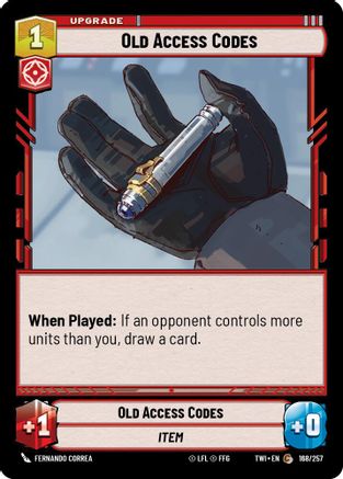Old Access Codes (168/257) - TOTR - Common