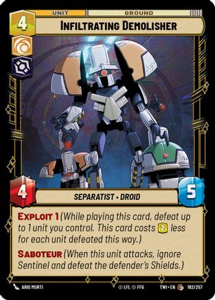Infiltrating Demolisher (182/257) - TOTR - Common