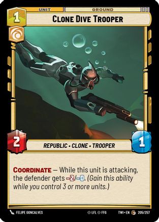 Clone Dive Trooper (205/257) - TOTR - Common - Foil