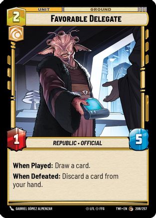Favorable Delegate (208/257) - TOTR - Common
