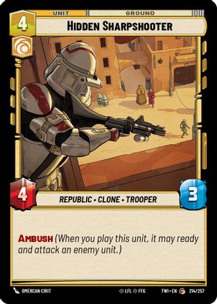 Hidden Sharpshooter (214/257) - TOTR - Common