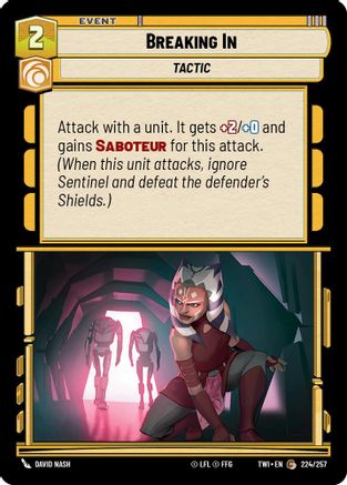 Breaking In (224/257) - TOTR - Common - Foil