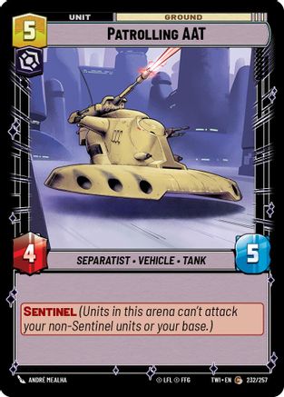 Patrolling AAT (232/257) - TOTR - Common - Foil
