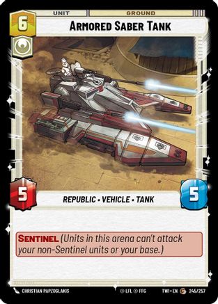 Armored Saber Tank (245/257) - TOTR - Common