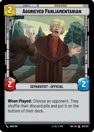Aggrieved Parliamentarian (252/257) - TOTR - Common - Foil