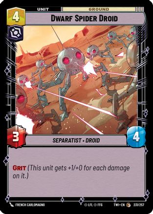 Dwarf Spider Droid (231/257) - TOTR - Common