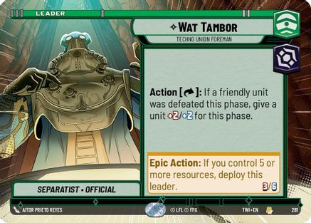 Wat Tambor - Techno Union Foreman (Hyperspace) (281) - TOTR - Rare