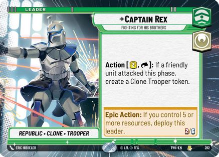 Captain Rex - Fighting For His Brothers (Hyperspace) (282) - TOTR - Rare