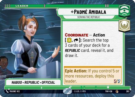 Padmé Amidala - Serving the Republic (Hyperspace) (283) - TOTR - Common