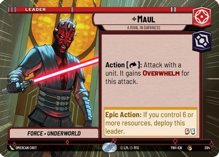 Maul - A Rival in Darkness (Hyperspace) (284) - TOTR - Common