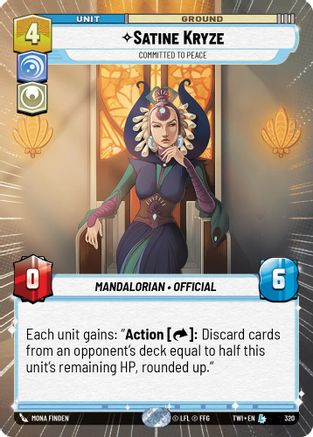 Satine Kryze - Committed to Peace (Hyperspace) (320) - TOTR - Legendary