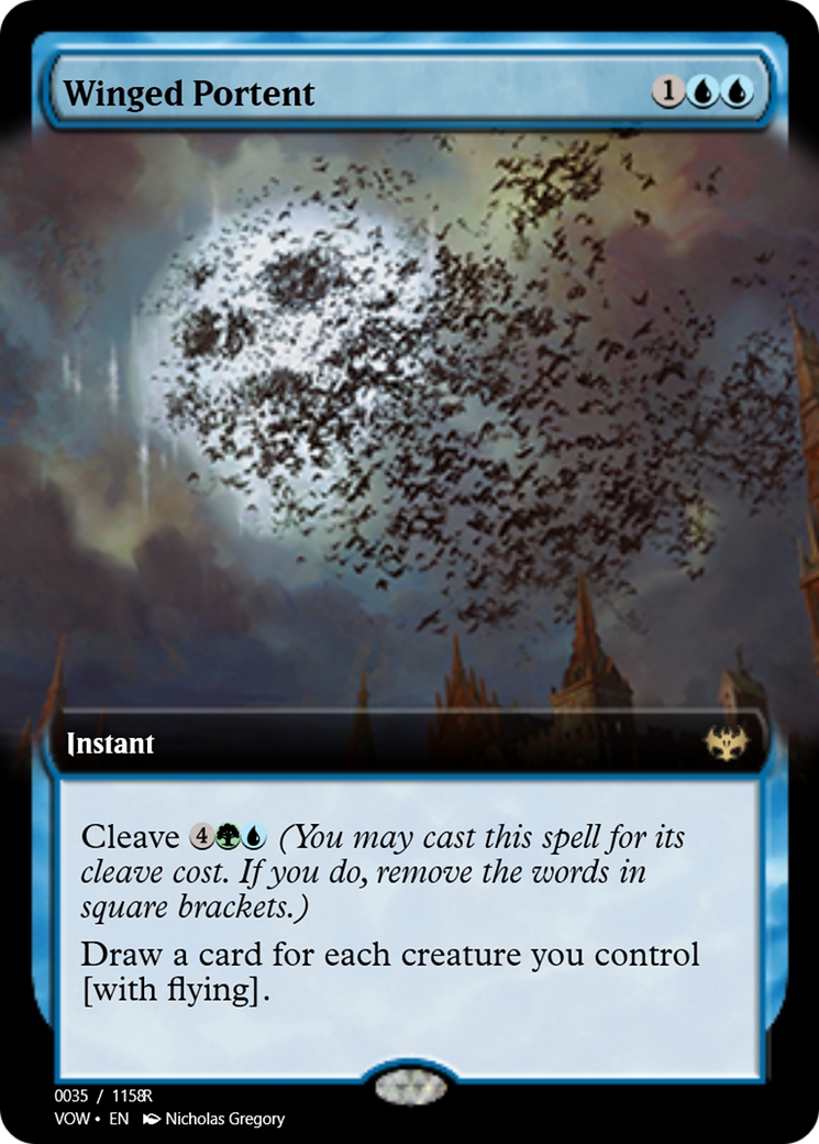 Winged Portent (PRM-95309) - rare - Foil