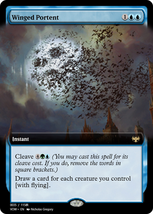 Winged Portent (PRM-95309) - rare - Foil