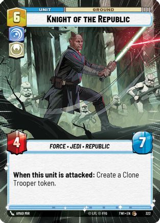 Knight of the Republic (Hyperspace) (322) - TOTR - Common