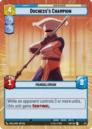 Duchess's Champion (Hyperspace) (327) - TOTR - Uncommon