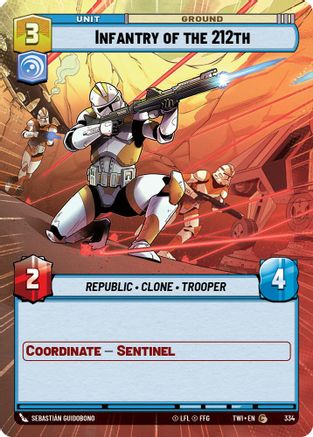 Infantry of the 212th (Hyperspace) (334) - TOTR - Common - Foil
