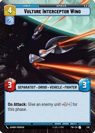 Vulture Interceptor Wing (Hyperspace) (336) - TOTR - Uncommon - Foil