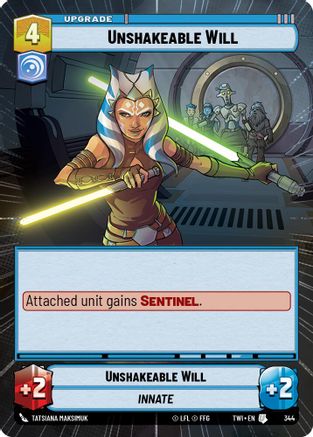 Unshakeable Will (Hyperspace) (344) - TOTR - Uncommon - Foil