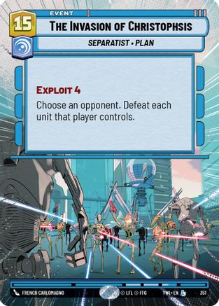 The Invasion of Christophsis (Hyperspace) (351) - TOTR - Legendary - Foil