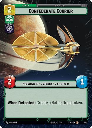 Confederate Courier (Hyperspace) (352) - TOTR - Common