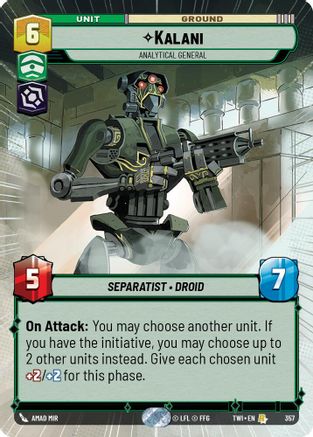 Kalani - Analytical General (Hyperspace) (357) - TOTR - Rare - Foil