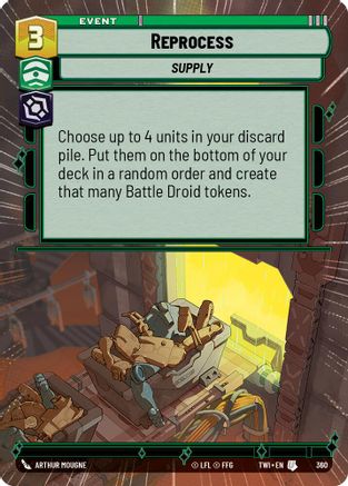 Reprocess (Hyperspace) (360) - TOTR - Uncommon - Foil