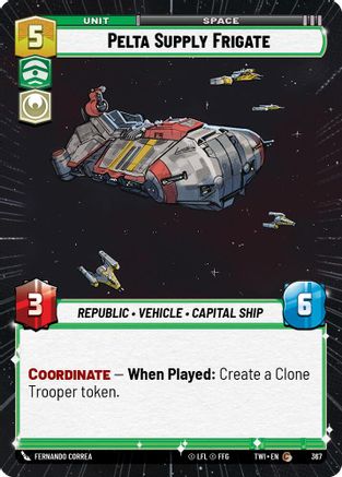 Pelta Supply Frigate (Hyperspace) (367) - TOTR - Common