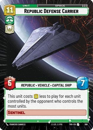 Republic Defense Carrier (Hyperspace) (369) - TOTR - Uncommon